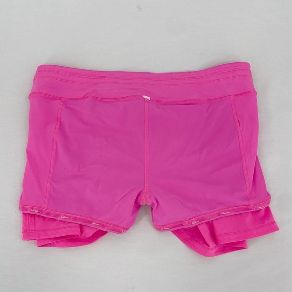 Lululemon Tall Pace Rival Skirt Electric Bright Hot Pink Golf Tennis Skort 14 - Picture 9 of 12